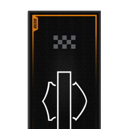Alfombra Moto HARLEY DAVIDSON Racer 95X240
