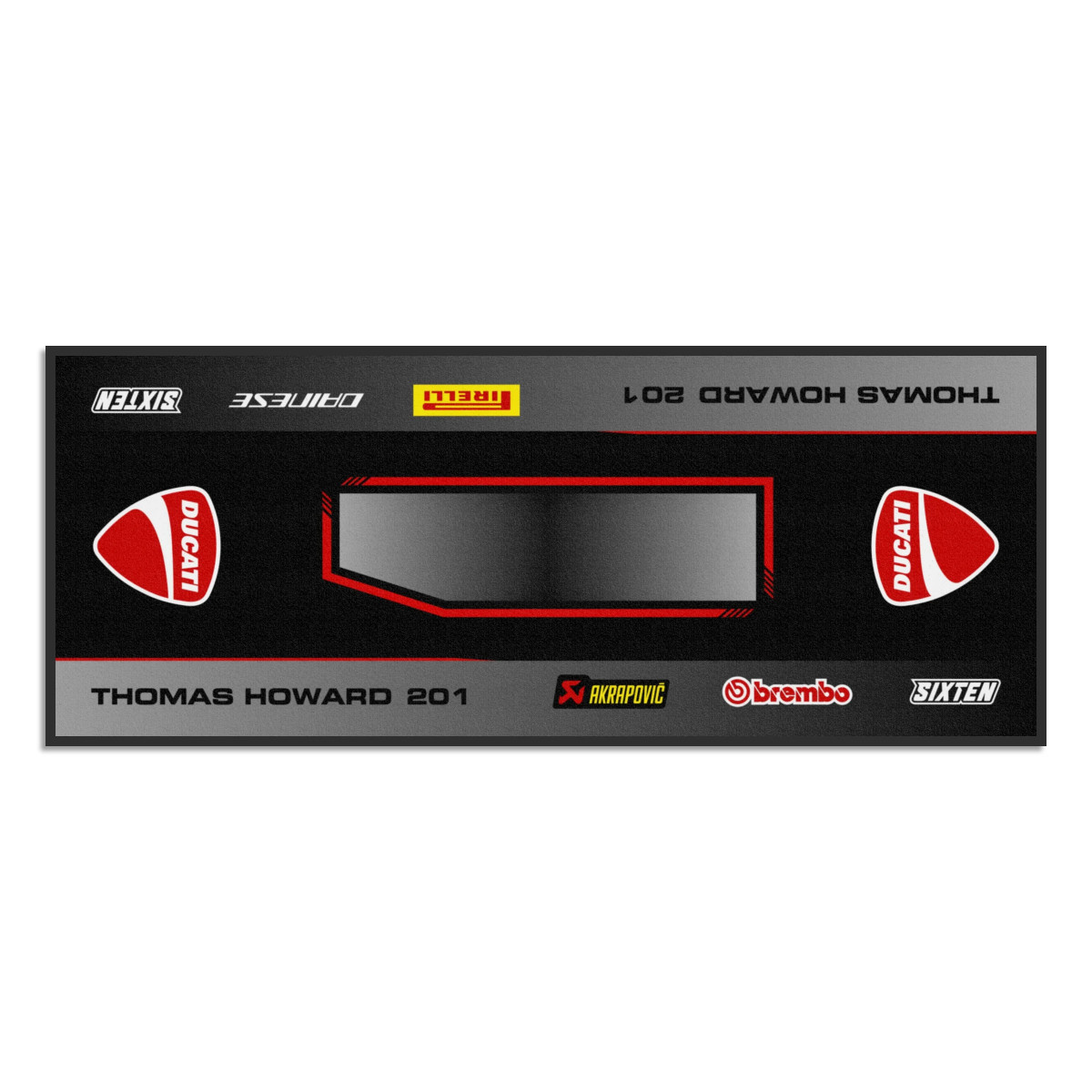Gepersonaliseerde Ducati-mat