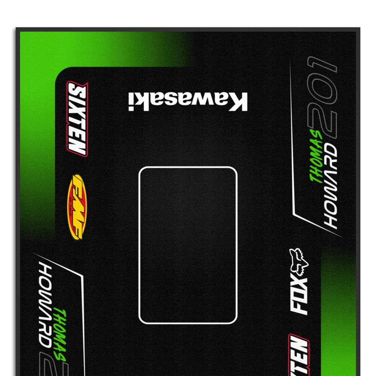 Personalisierte Kawasaki-Matte