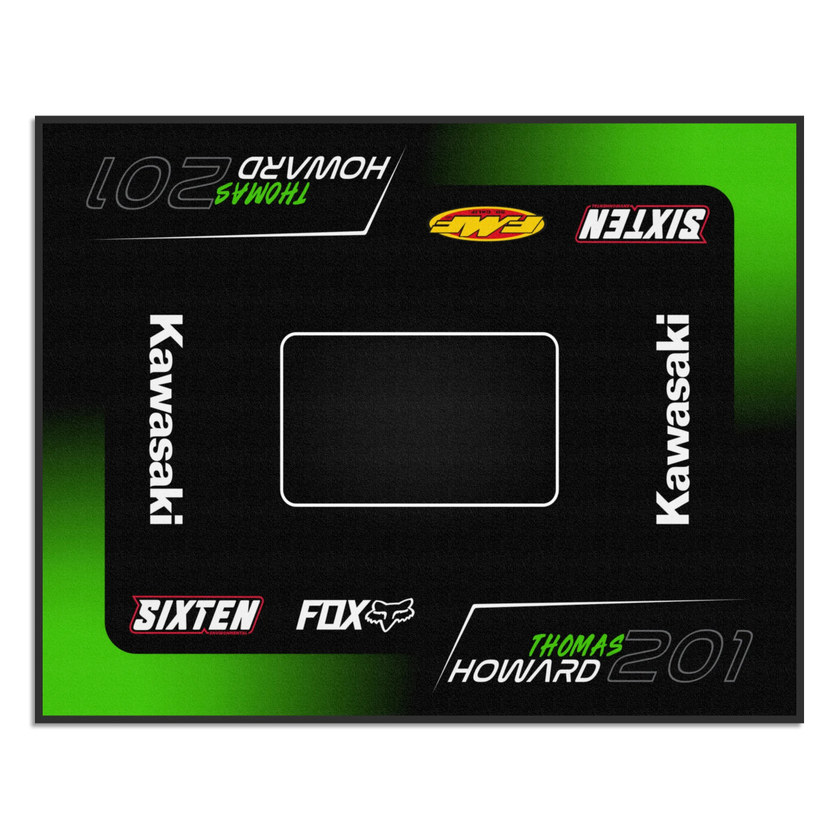 Personalisierte Kawasaki-Matte