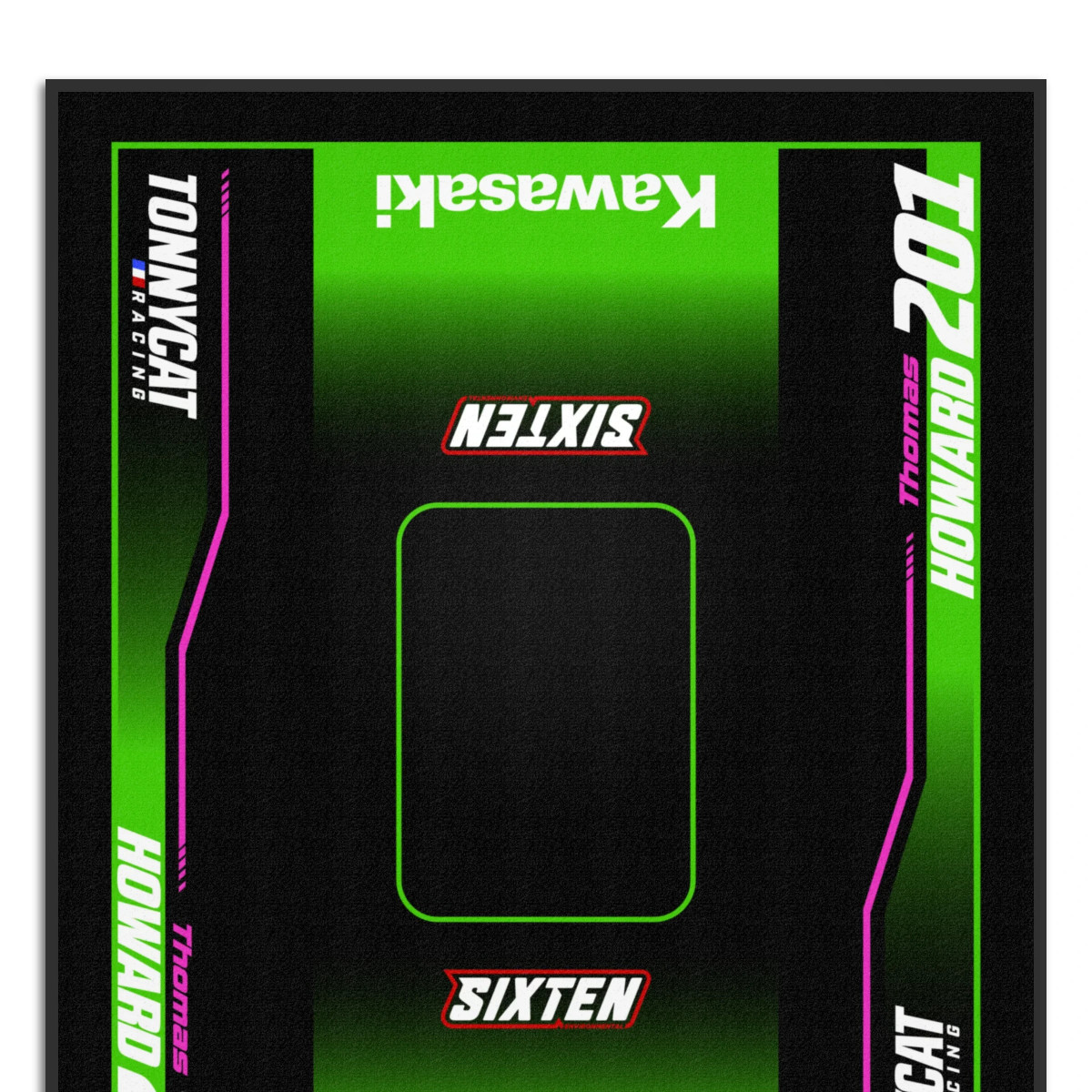 Gepersonaliseerde Kawasaki-mat