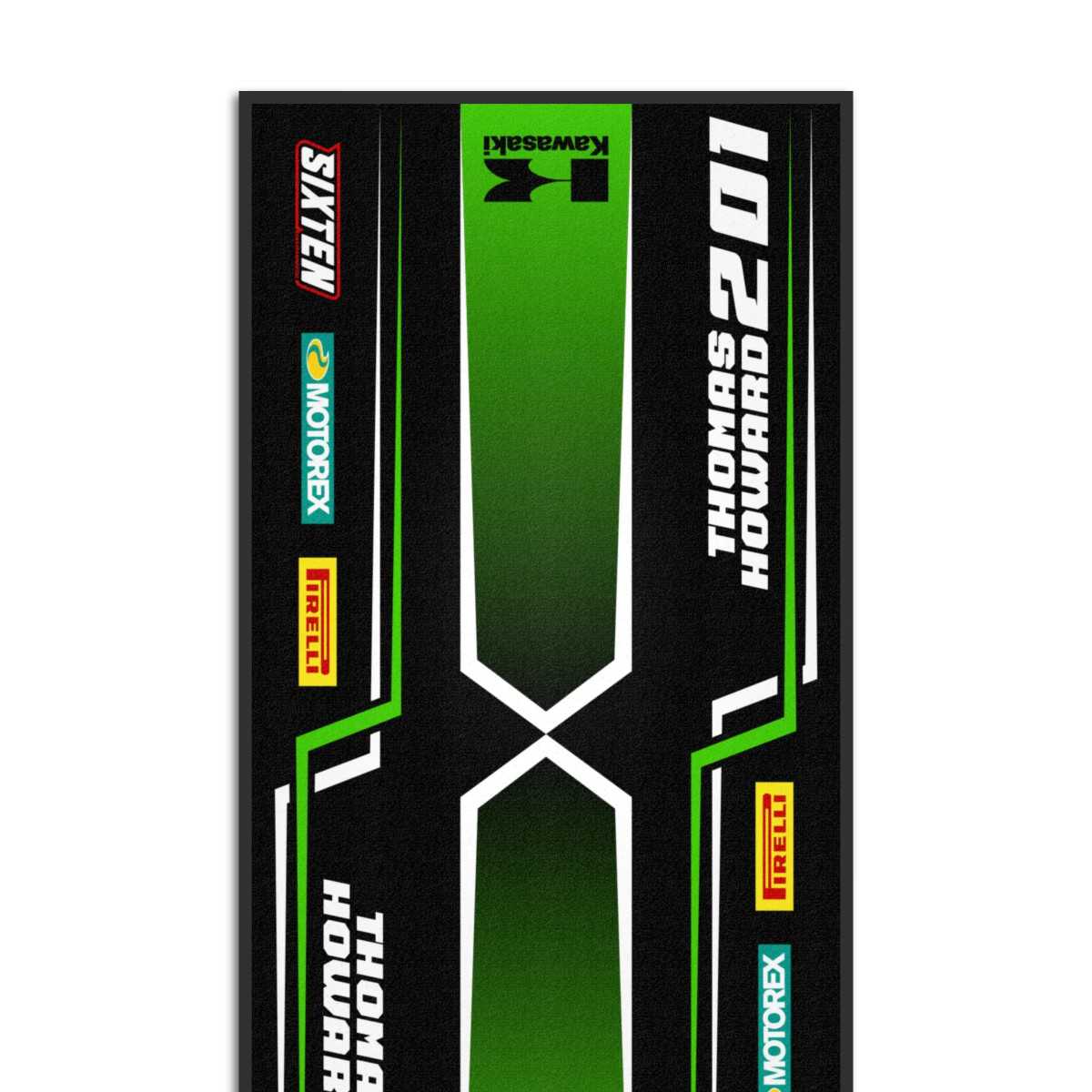Personalisierte Kawasaki-Matte