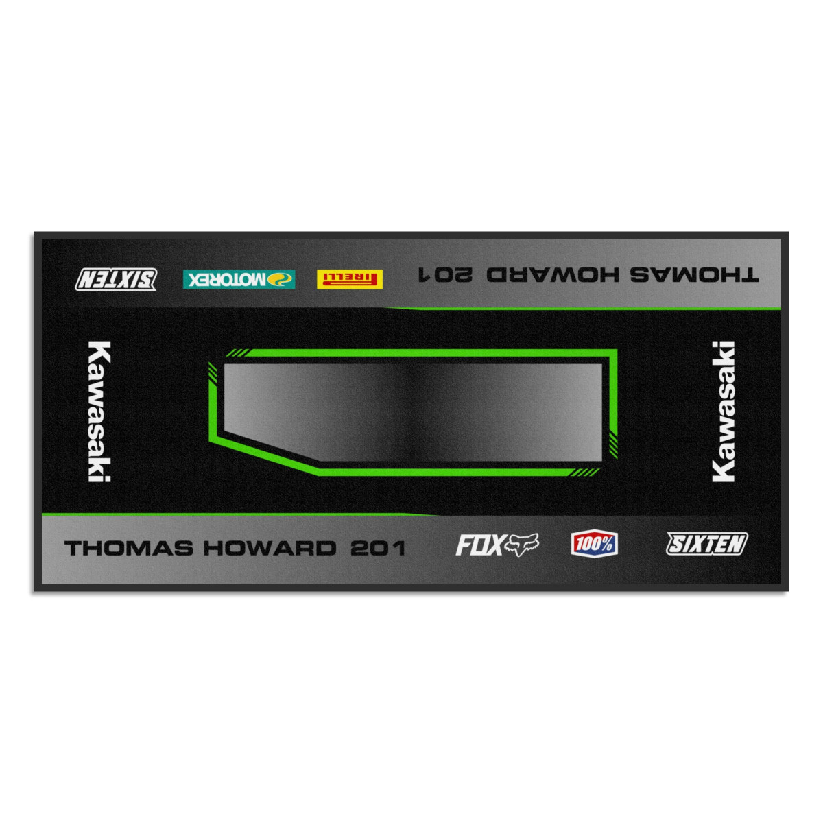 Gepersonaliseerde Kawasaki-mat