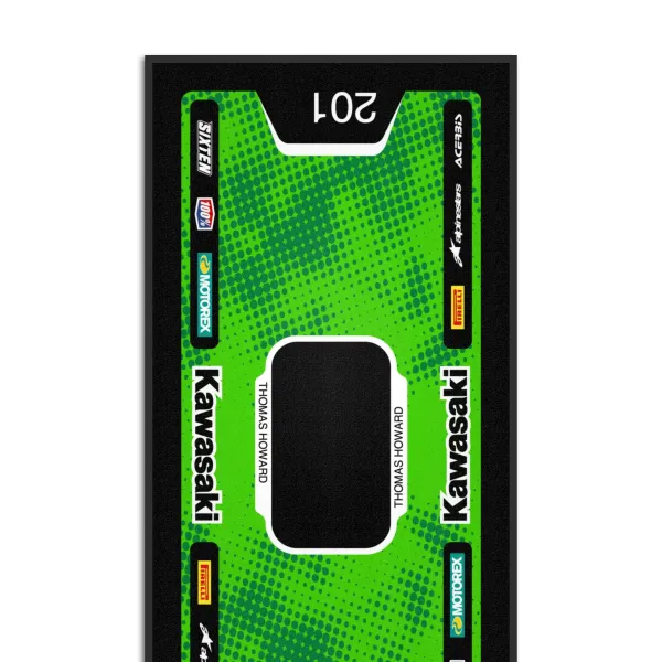 Gepersonaliseerde Kawasaki-mat