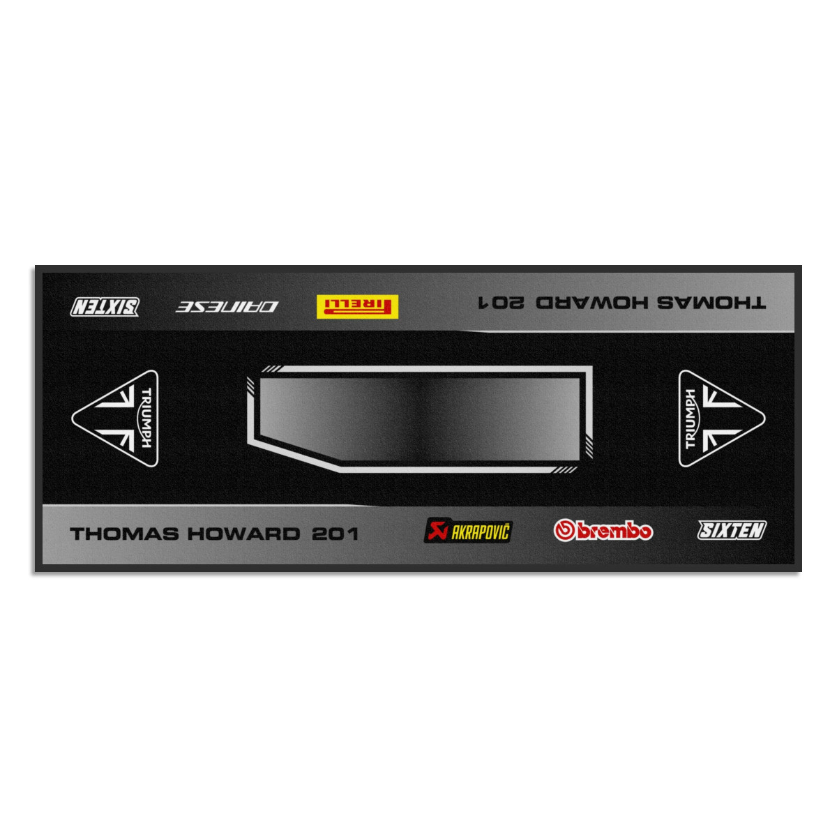 Personalisierte Triumph-Matte