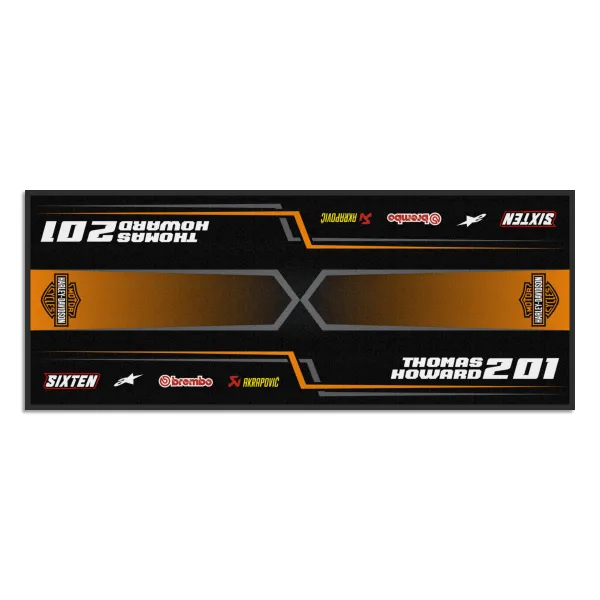 Personalisierte Harley-Matte Motorrad, Quad, Motorsport
