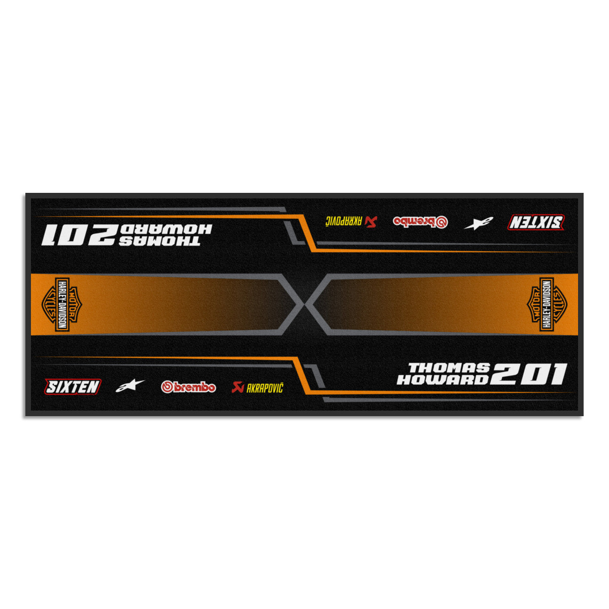 Custom Harley Mat Motorcycle, Quad, Motorsport