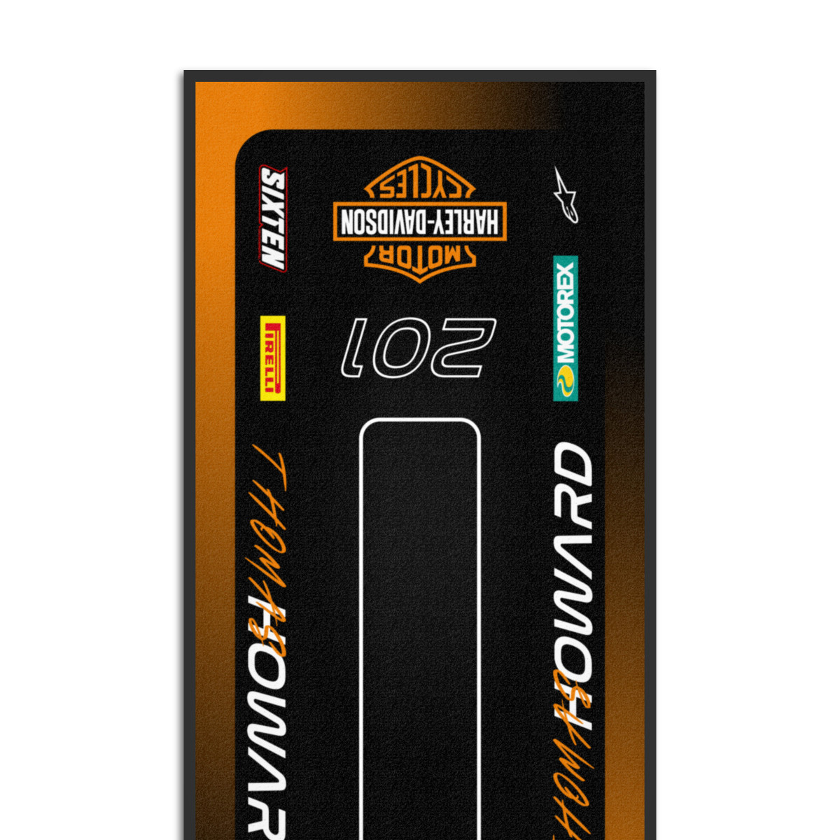 Gepersonaliseerde Harley-mat Motor, Quad, Motorsport