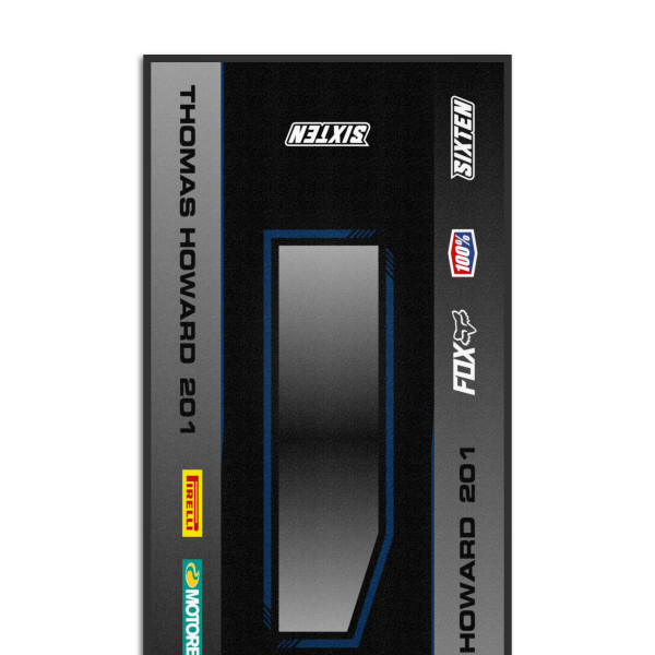 Tapis Personnalisé aux Couleurs de votre Husqvarna - 95x200 - Sidecut