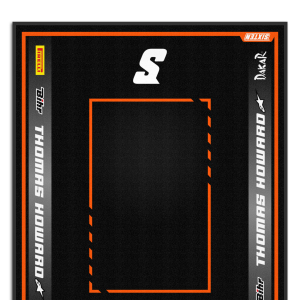 Personalisierte Matte in KTM Farben - 150x190 - Stripe