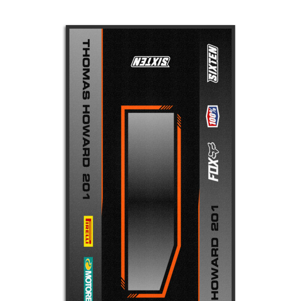 Gepersonaliseerde Mat in KTM Kleuren - 95x200 - Sidecut