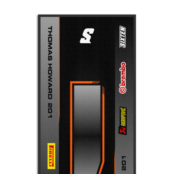 Tappeto Personalizzato nei Colori KTM - 95x240 - Sidecut